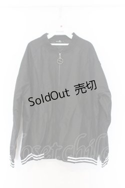 画像1: NieR Clothing / バックプリントキルティングジャケット F ブラック×フェイスプリント O-26-03-13-057-PU-CO-OW-OS