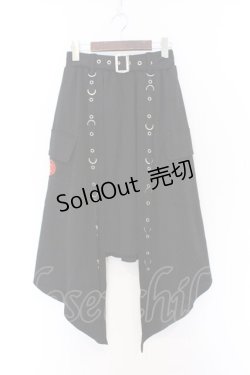 画像1: NieR Clothing / Dカン&ハトメ付きASYMMETRY SKIRT　スカート F ブラック O-26-03-13-059-PU-SK-OW-OS