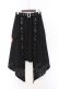 画像1: NieR Clothing / Dカン&ハトメ付きASYMMETRY SKIRT　スカート F ブラック O-26-03-13-059-PU-SK-OW-OS (1)