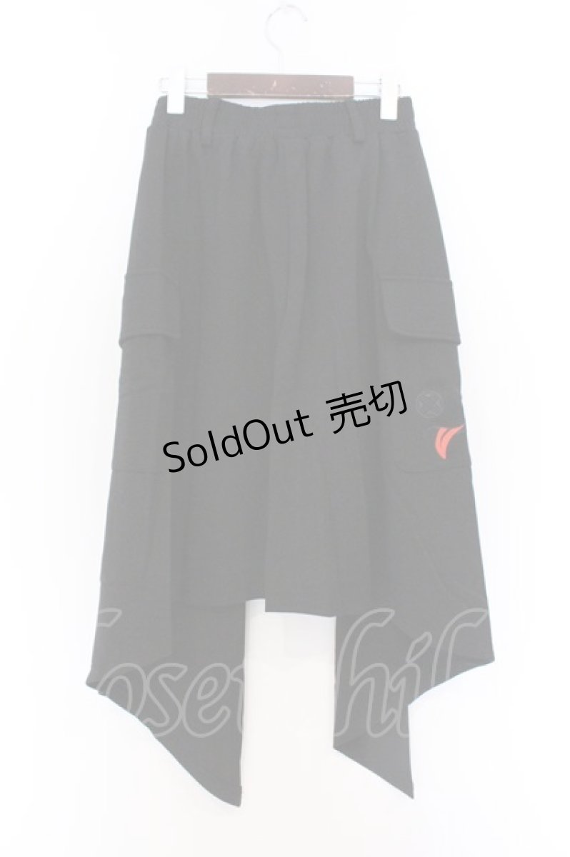 画像3: NieR Clothing / Dカン&ハトメ付きASYMMETRY SKIRT　スカート F ブラック O-26-03-13-059-PU-SK-OW-OS (3)
