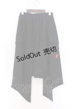 画像3: NieR Clothing / Dカン&ハトメ付きASYMMETRY SKIRT　スカート F ブラック O-26-03-13-059-PU-SK-OW-OS