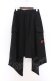 画像3: NieR Clothing / Dカン&ハトメ付きASYMMETRY SKIRT　スカート F ブラック O-26-03-13-059-PU-SK-OW-OS (3)