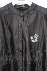 画像2: NieR Clothing / PUレザージャケット F ブラック O-26-03-13-061-PU-JA-OW-ZT484 (2)