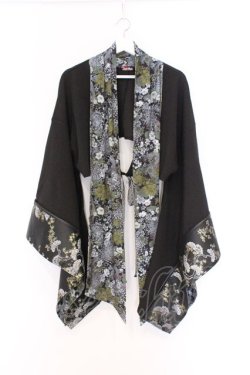 画像1: Qutie Frash / 2026プレミアムセット-松龍-SHOURYU 着物カーディガン  ブラック O-26-03-13-005-QU-TO-OW-OS