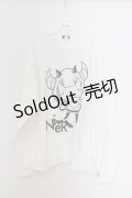 NieR Clothing / プリントトレーナー XL ホワイト×デビルガール O-26-03-13-062-PU-TO-OW-OS