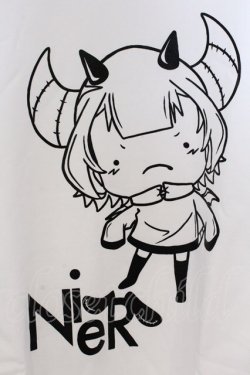 画像2: NieR Clothing / プリントトレーナー XL ホワイト×デビルガール O-26-03-13-062-PU-TO-OW-OS