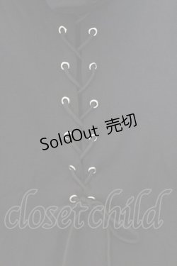 画像2: NieR Clothing / バックレースアップパーカー F ブラック O-26-03-13-063-PU-TO-OW-OS