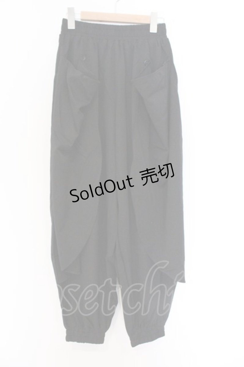 画像1: NieR Clothing / バックプリントパンツ A ブラック×ロゴ O-26-03-13-064-PU-PA-OW-OS (1)