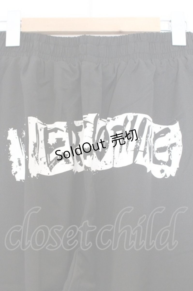 画像2: NieR Clothing / バックプリントパンツ A ブラック×ロゴ O-26-03-13-064-PU-PA-OW-OS (2)