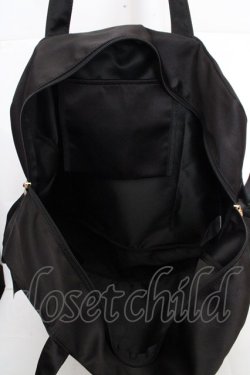 画像2: Maison de FLEUR / サテンキャリーオンバッグ  クロ O-26-03-13-1035-LO-BG-OW-OS