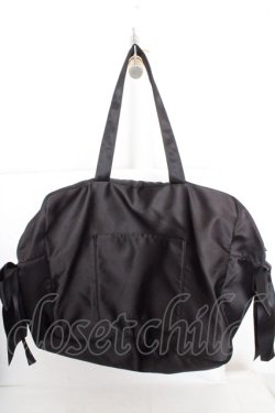 画像3: Maison de FLEUR / サテンキャリーオンバッグ  クロ O-26-03-13-1035-LO-BG-OW-OS