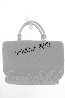 画像4: axes femme / リボンデザインファーバッグ  クロ O-26-03-13-1037-AX-BG-OW-OS