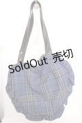 axes femme / タータンチェックハートバッグ  ブルー O-26-03-13-1038-AX-BG-OW-ZT500