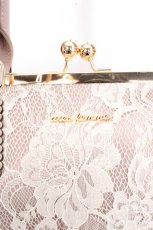 画像2: axes femme / レース重ねがま口ボストン  ピンク O-26-03-13-1039-AX-BG-OW-ZTK046 (2)