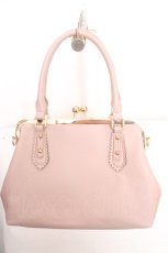 画像4: axes femme / レース重ねがま口ボストン  ピンク O-26-03-13-1039-AX-BG-OW-ZTK046 (4)