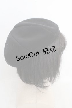 画像4: axes femme / 巻きバラリボンブローチ付きベレー 57.5cm クロ O-26-03-13-1041-AX-AC-OW-OS