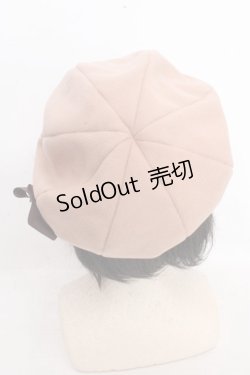 画像3: axes femme / 巻きバラリボンブローチ付きベレー 57.5cm キャメル O-26-03-13-1042-AX-AC-OW-OS