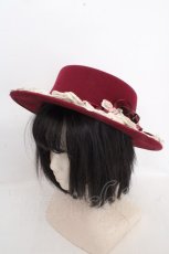 画像1: axes femme / ローズガーデンカンカン帽  ワイン O-26-03-13-1045-AX-AC-OW-ZTK048 (1)