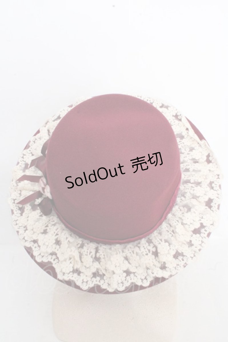 画像3: axes femme / ローズガーデンカンカン帽  ワイン O-26-03-13-1045-AX-AC-OW-ZTK048 (3)