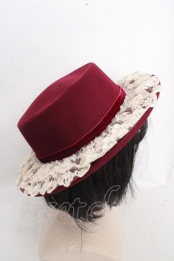 画像4: axes femme / ローズガーデンカンカン帽  ワイン O-26-03-13-1045-AX-AC-OW-OS