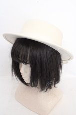 画像1: m petit by misako / TT*AMリボンカンカン帽 57.5cm シナモン（シロ） O-26-03-13-1047-LO-AC-OW-ZT0315M (1)