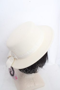 画像4: m petit by misako / TT*AMリボンカンカン帽 57.5cm シナモン（シロ） O-26-03-13-1047-LO-AC-OW-OS