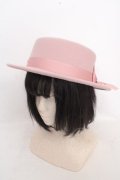 m petit by misako / TT*AMリボンカンカン帽 57.5cm ピンク O-26-03-13-1048-LO-AC-OW-OS