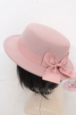画像2: m petit by misako / TT*AMリボンカンカン帽 57.5cm ピンク O-26-03-13-1048-LO-AC-OW-ZTK048 (2)