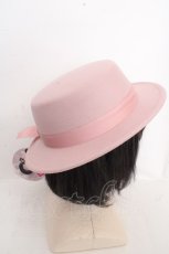 画像4: m petit by misako / TT*AMリボンカンカン帽 57.5cm ピンク O-26-03-13-1048-LO-AC-OW-ZTK048 (4)