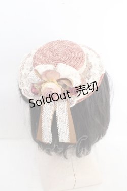 画像2: corgi-corgi / コサージュ＆コットンレースストローミニハット  ブラウン O-26-03-13-1006-GO-AC-OW-OS