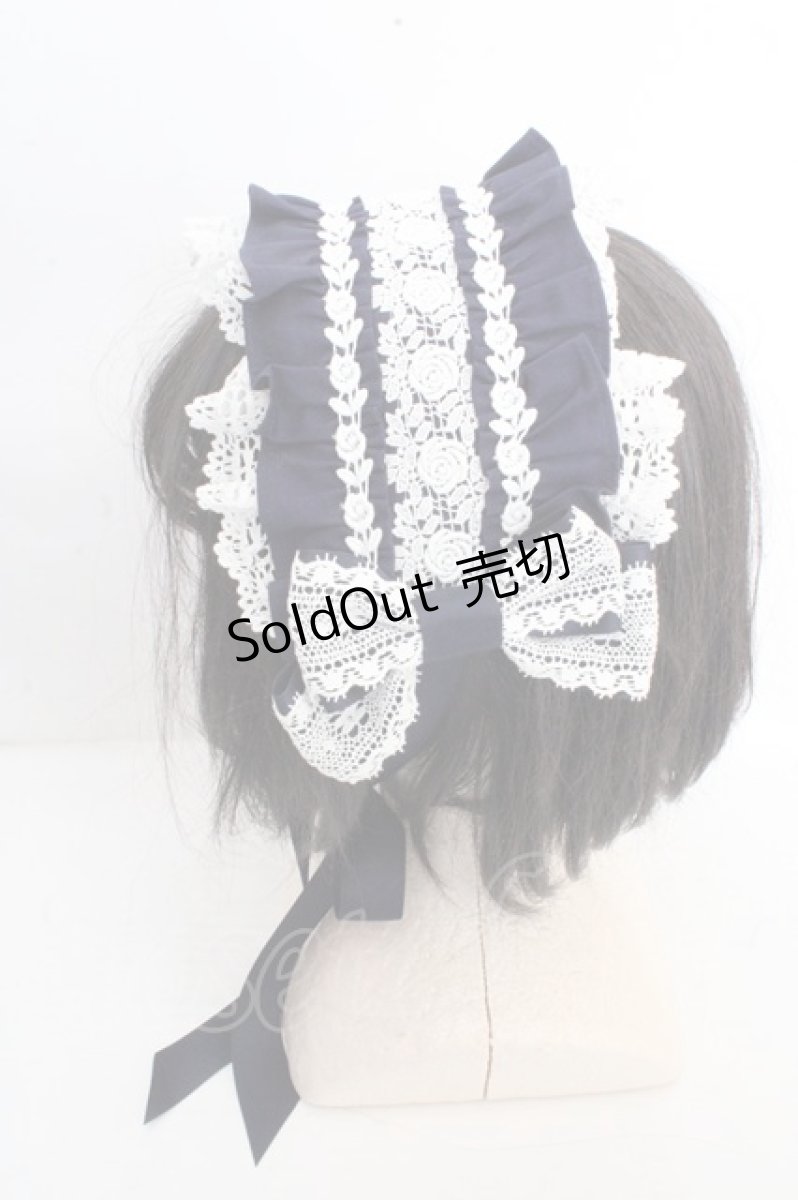 画像2: ALICE and the PIRATES / ミランダヘッドドレス  コン×シロレース O-26-03-13-1010-PA-AC-OW-ZT649 (2)