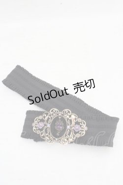 画像1: axes femme / 誕生石モチーフゴムベルト  アメジスト O-26-03-13-1014-AX-ZA-OW-OS