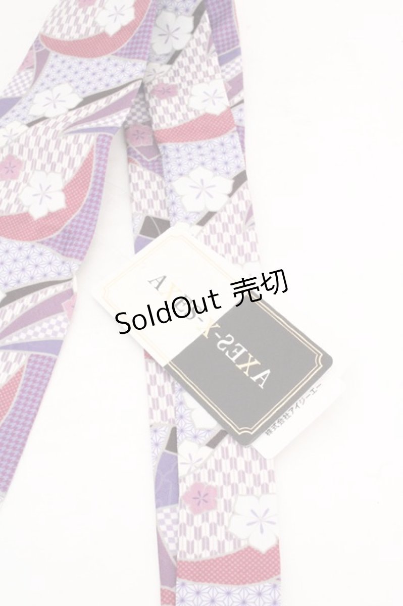 画像2: AXES-X / ＭＩＸ柄ネクタイ  パープル O-26-03-13-1015-LO-ZA-OW-ZT0315M (2)