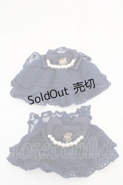 画像1: axes femme kawaii / レーシーお袖留め  ネイビー O-26-03-13-1018-AX-ZA-OW-OS