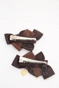 画像3: Emily Temple cute / tripleリボンクリップ  ブラウン O-26-03-13-1020-ET-AC-OW-OS