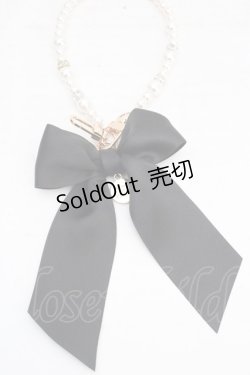 画像2: Maison de FLEUR / ラインストーンパールストラップ  クロ O-26-03-13-1024-LO-ZA-OW-OS