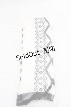 画像2: axes femme kawaii / レースアップ柄オーバーニー  クロ O-26-03-13-1025-AX-ZA-OW-OS