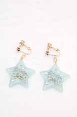 画像1: BABY,THE STARS SHINE BRIGHT / Kira Kira Halloweenイヤリング  サックス O-26-03-13-1027-BA-BL-IG-ZT0315M (1)