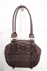 画像1: axes femme kawaii / ツインリボンラウンドバッグ  ブラウン O-26-03-13-1030-AX-BG-OW-ZTK046 (1)