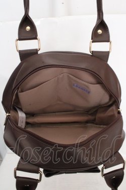 画像2: axes femme kawaii / ツインリボンラウンドバッグ  ブラウン O-26-03-13-1030-AX-BG-OW-OS