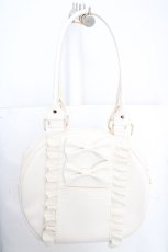 画像1: axes femme kawaii / ツインリボンラウンドバッグ  キナリ O-26-03-13-1031-AX-BG-OW-ZT0315M (1)