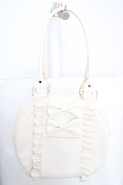 画像1: axes femme kawaii / ツインリボンラウンドバッグ  キナリ O-26-03-13-1031-AX-BG-OW-OS