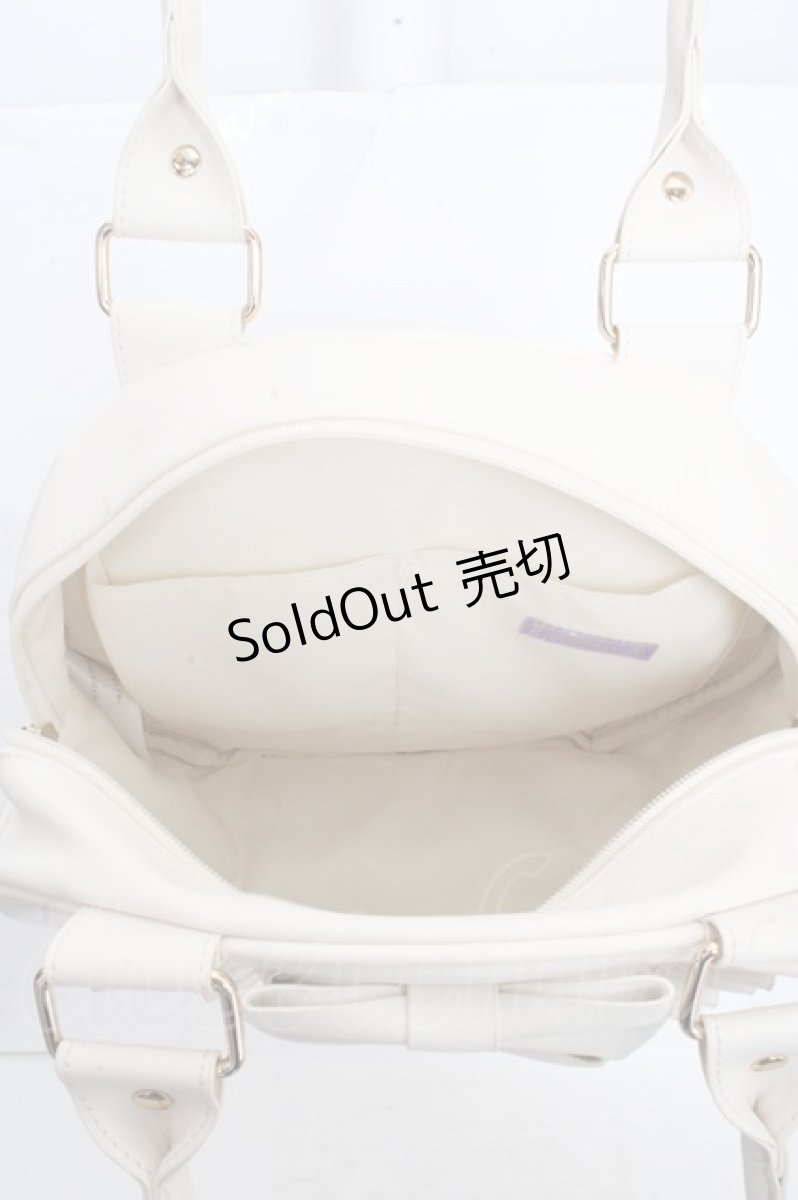 画像3: axes femme kawaii / ツインリボンラウンドバッグ  キナリ O-26-03-13-1031-AX-BG-OW-ZT0315M (3)