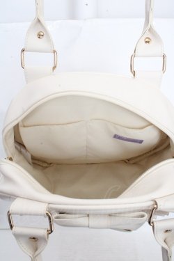 画像3: axes femme kawaii / ツインリボンラウンドバッグ  キナリ O-26-03-13-1031-AX-BG-OW-OS