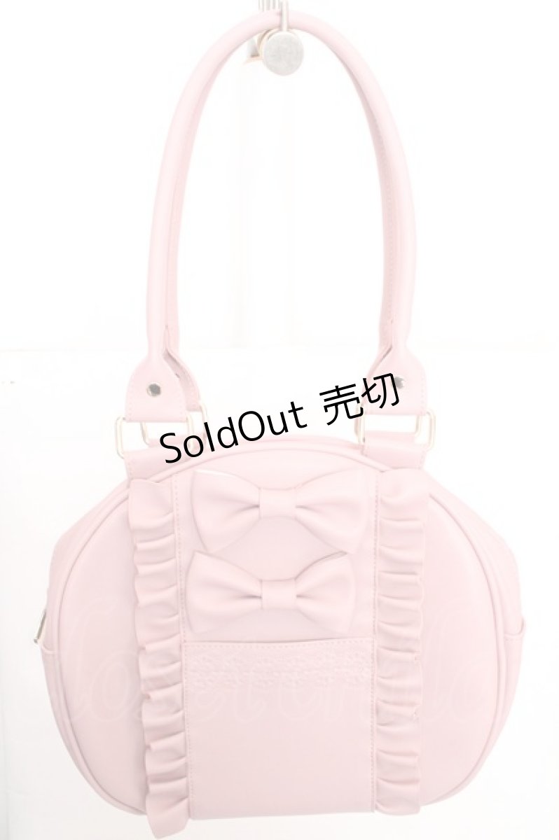 画像1: axes femme kawaii / ツインリボンラウンドバッグ  ピンク O-26-03-13-1032-AX-BG-OW-ZTK046 (1)