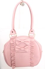 画像1: axes femme kawaii / ツインリボンラウンドバッグ  ピンク O-26-03-13-1032-AX-BG-OW-ZTK046 (1)