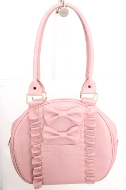 画像1: axes femme kawaii / ツインリボンラウンドバッグ  ピンク O-26-03-13-1032-AX-BG-OW-OS