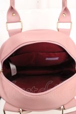 画像2: axes femme kawaii / ツインリボンラウンドバッグ  ピンク O-26-03-13-1032-AX-BG-OW-ZTK046 (2)
