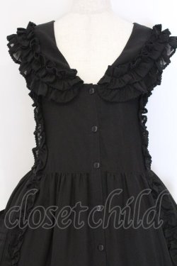 画像2: Physical Drop / シフォンミルフィーユフリルドレス  クロ O-26-03-13-001-LO-OP-OW-OS