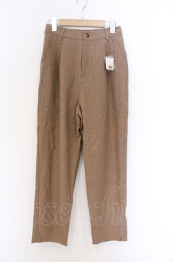 画像1: NieR Clothing / ストライプパンツ F ベージュ O-26-03-13-065-PU-PA-OW-OS